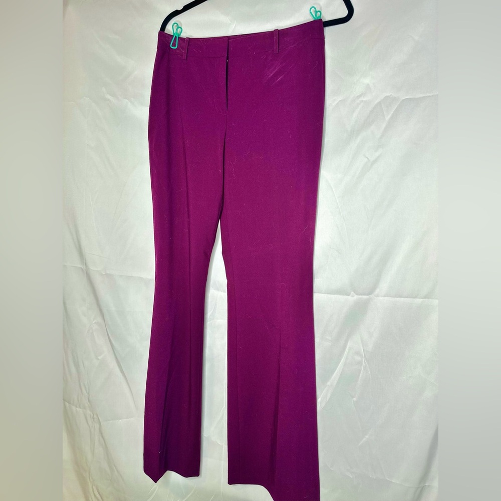 Calvin Klein size 4 flare leg business casual purple pants